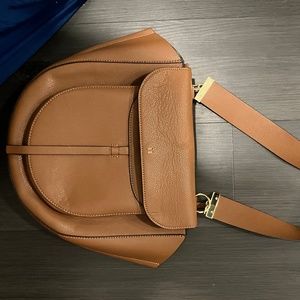 Danielle Nicole brown leather shoulder bag